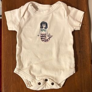 Adorable Cream Mermaid Bodysuit